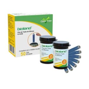 Fita Teste para Glicosímetro Bioland G-423S (50 unidades)