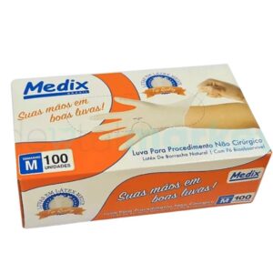 Luva para Procedimento Não Cirúrgico em Látex com Pó – Medix