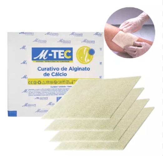 Curativo de Alginato de Cálcio e Prata